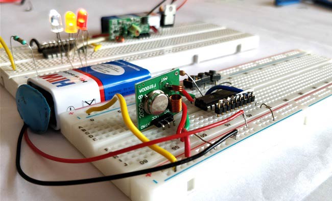 RF Transmitter and Receiver Circuit Diagram