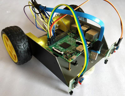 Raspberry pi line follower robot setup
