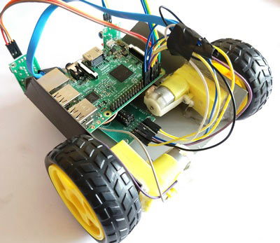 Raspberry pi line follower robot setup