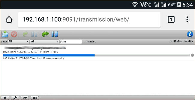 Raspberry-pi-torrent-box-transmission-on-Android