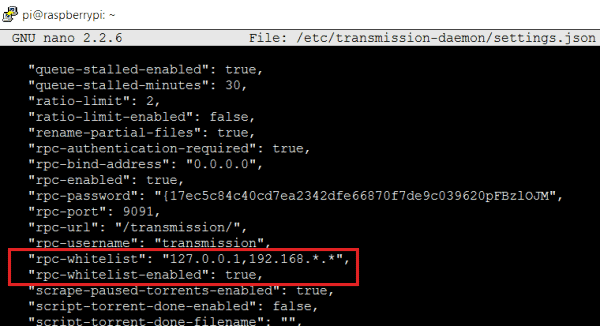 bittorrent transmission authentication