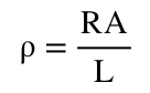 Resistivity Calculation Formula