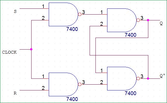 negative edge triggered flip flop nor gates