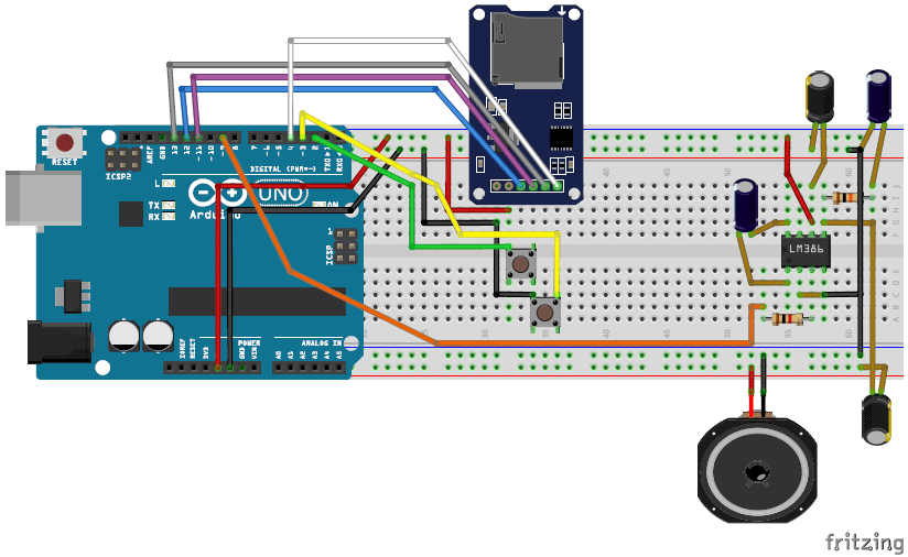 Simple Arduino Audio/Music Player with SD Card