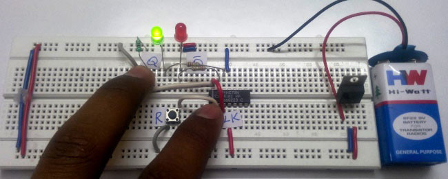 T flip-flop working state Clock HIGH, T-1, R-1 second clock