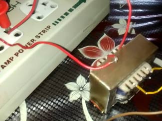 Transformer for AC voltmeter using Arduino