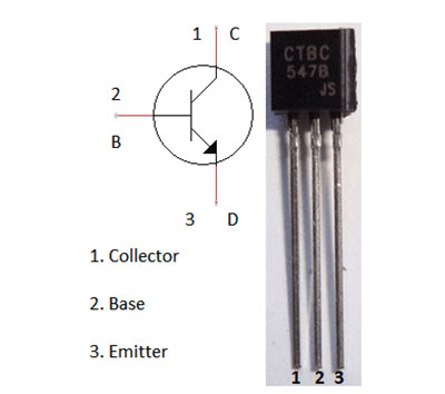 BC547 pin Diagram