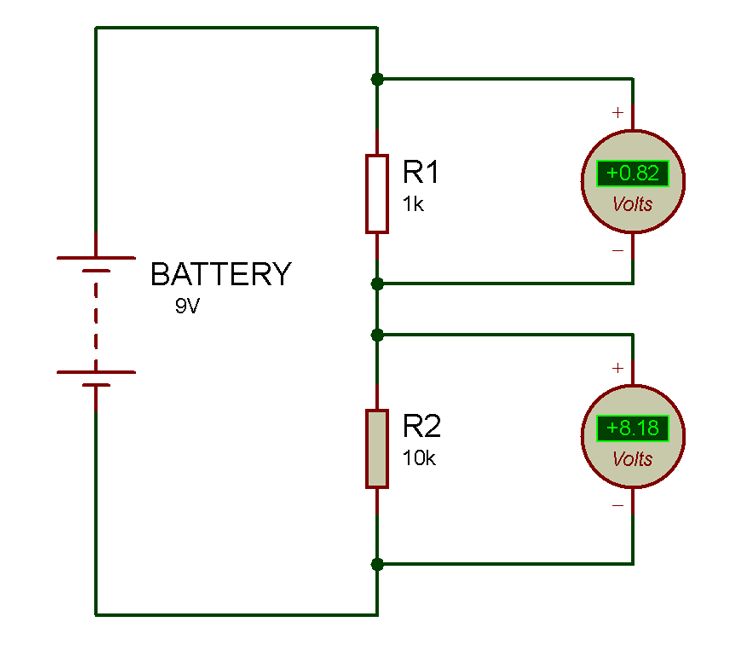 Potential or Voltage Divider Circuit Diagram and Formula