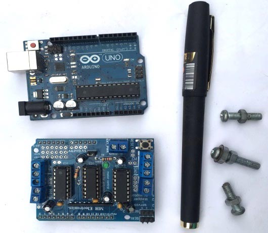 Diy Arduino Uno Cnc Plotter Machine Project With Code And Circuit Diagram