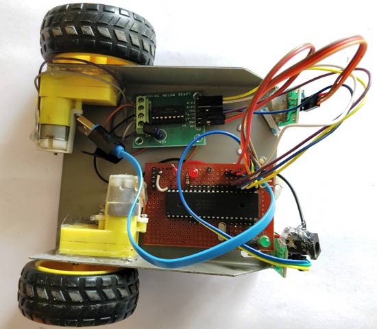 assembling Line Follower Robot using PIC Microcontroller