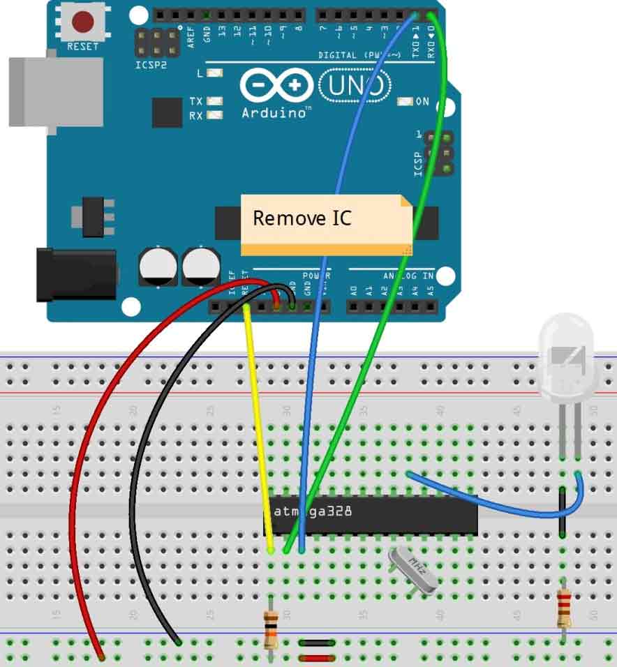 How to Make Your Own Arduino Board with Bootloading ATmega328 Chip