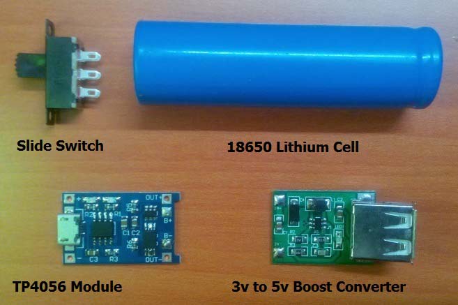 components for mobile phone power bank circuit