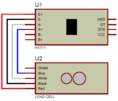 connections-between-Load-cell-and-HX711-weight-sensor