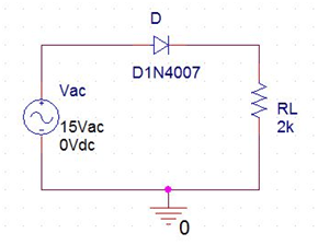 half wave rectifier circuit diagram