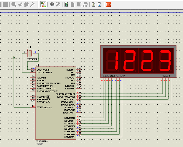 Pic16f877a Digital Clock With 7 Segment And Real Time 5195