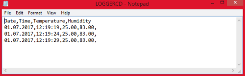 logging data to SD card notepad file using Arduino