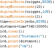 Distance measurement program