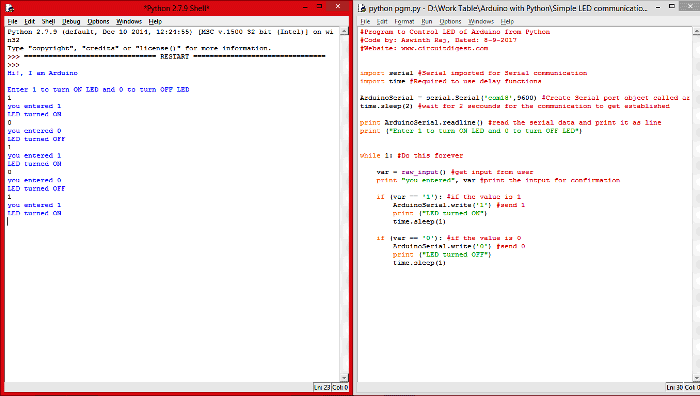 python arduino serial windows