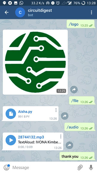 Установка telegram на raspberry pi