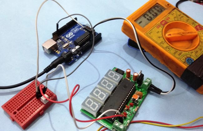 Simple Digital Voltmeter Circuit Diagram