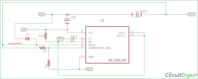 Convert 12V DC to 5V DC  Electronic circuit design, Converter