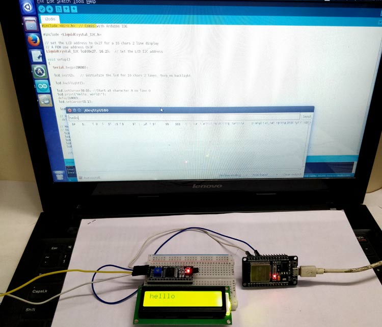 Interfacing 16X2 LCD with ESP32 using I2C