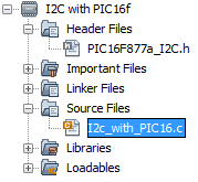 Add the header file named as PIC16F877a_I2C.h