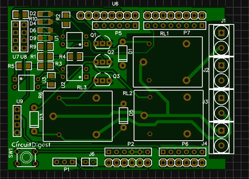 Diy Arduino Relay Driver Shield Pcb