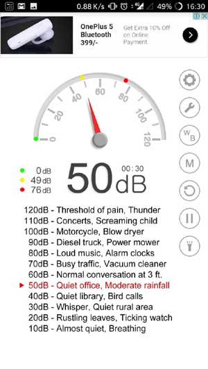 Android app Sound Meter