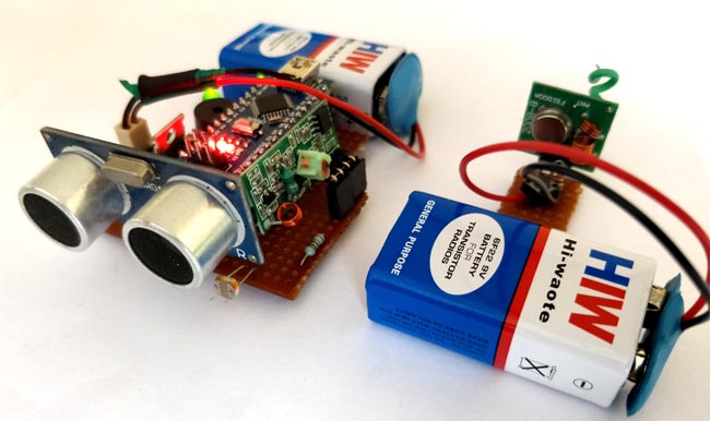 Arduino Based Blind Stick circuit board