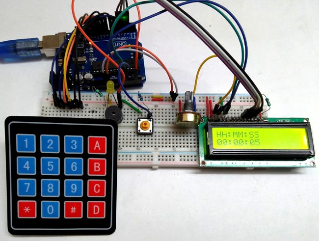 Arduino based Countdown Timer in action