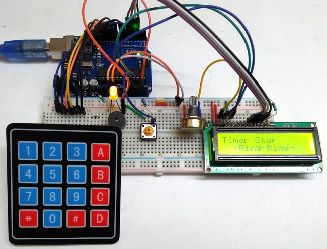 Arduino based Countdown Timer ringing