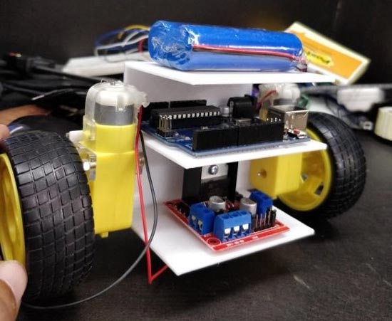 Assembled DIY Self Balancing Robot using Arduino