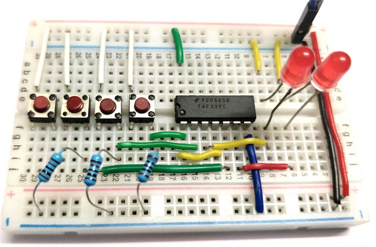 Binary Encoder Circuit diagram