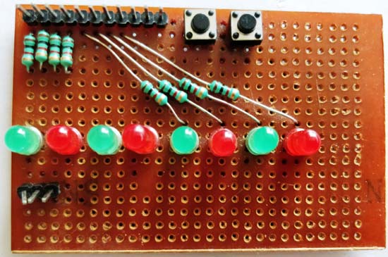 how to blink an led with kbasic with printer port