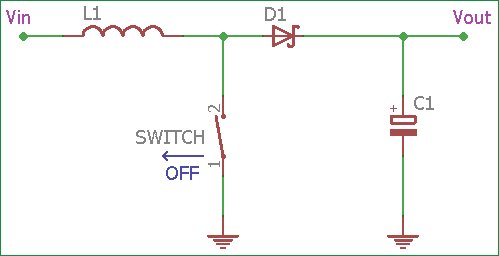 BoostConverter Circuit when Switch is OFF