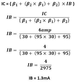 Calculate the base current