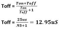 Calculating Toff