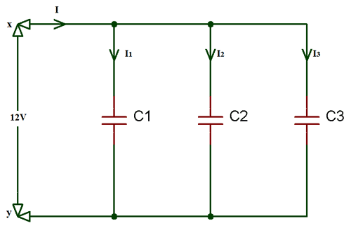 simple circuit with capacitor