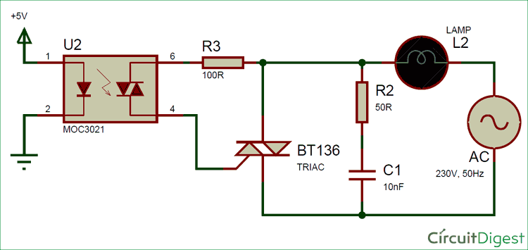 Triac Firing Circuit Using Microcontroller Wiring View And Schematics ...