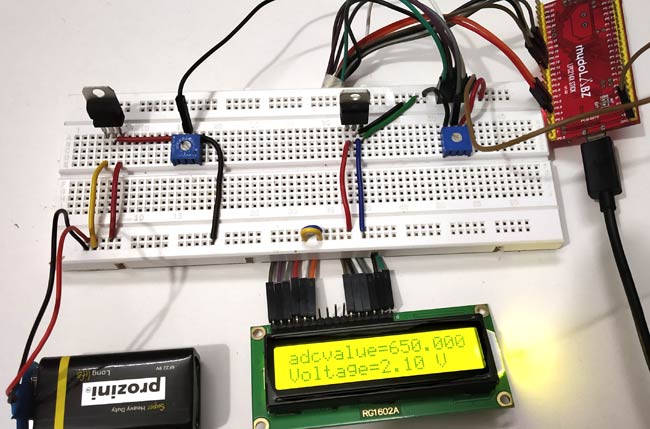 Arm lcd 417. Apparatus circuit. "RVS" Pin ADC.