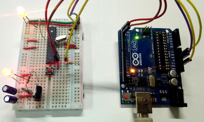 atmega328 on a breadboard on arduino 1.8.5 not showing up