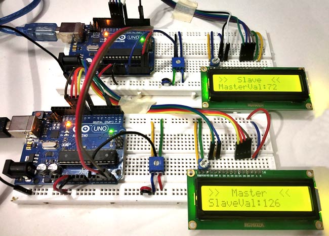 Circuit Hardware for I2C communication in Arduino