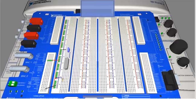 Circuit designing using Multisim