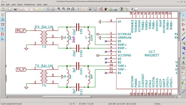 Circuit designing using kicad