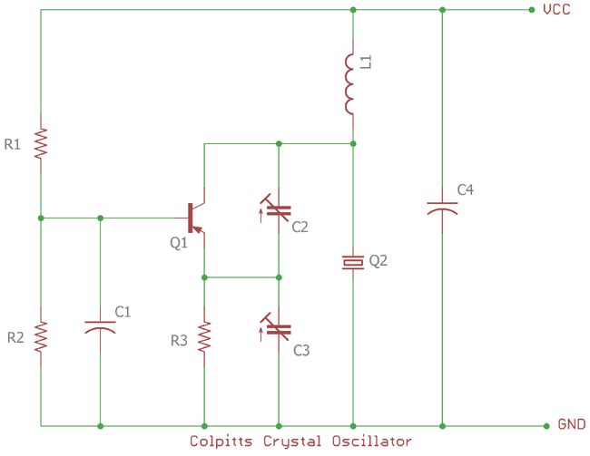 Colpitts Crystal Oscillator