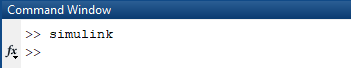 Command to open Simulink in MATLAB