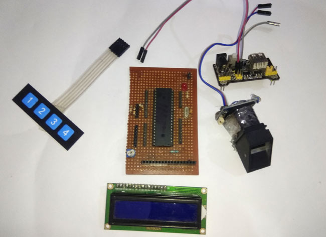 biometric fingerprint attendance system circuit digest