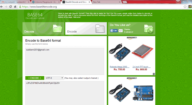 png how to convert base64 to Sending Module WiFi and Using MSP430 Launchpad Email ESP8266