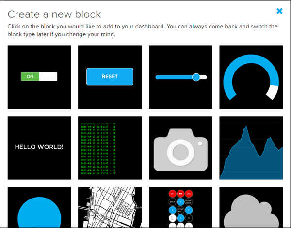 Create Block on Adafruit IO Dashboard for IOT Home Automation